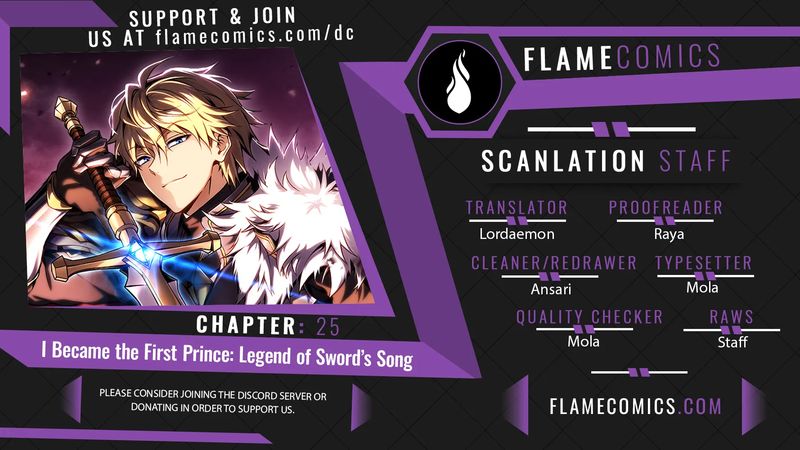I Became the First Prince: Legend of Sword’s Song - Chapter 25 Page 1