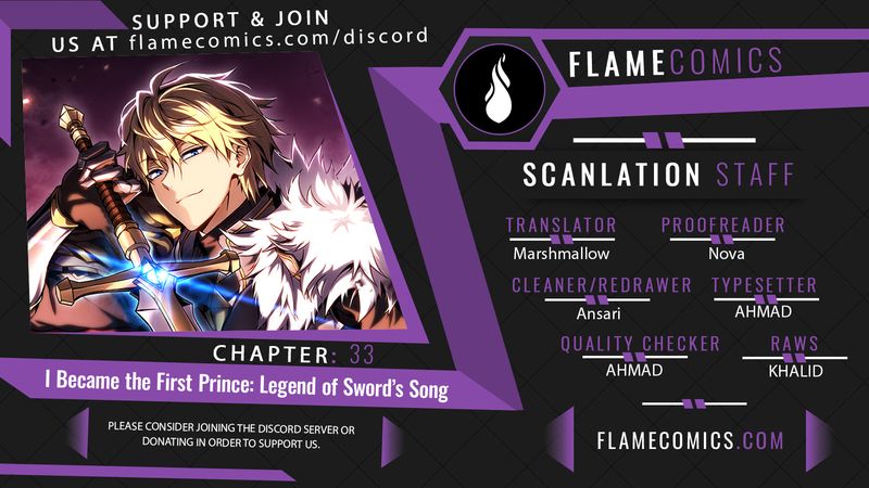 I Became the First Prince: Legend of Sword’s Song - Chapter 33 Page 1