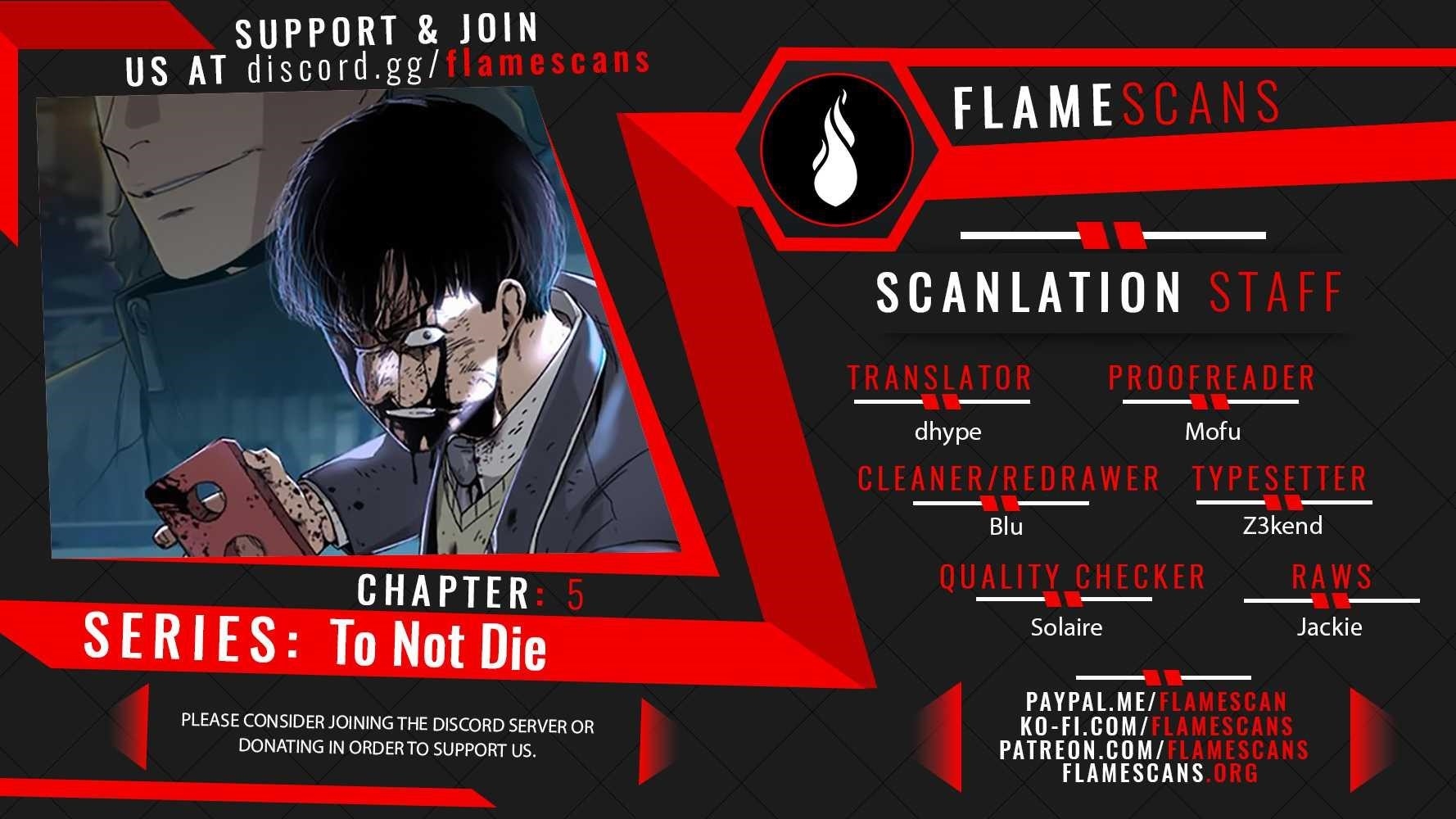 To Not Die - Chapter 5 Page 1