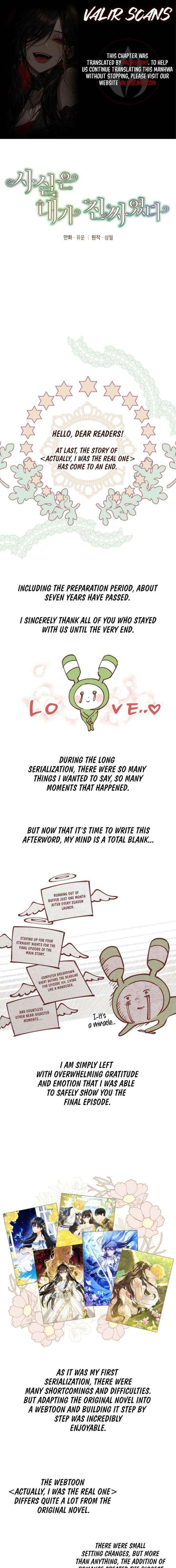 Actually, I Was the Real One - Chapter 160.1 Page 2