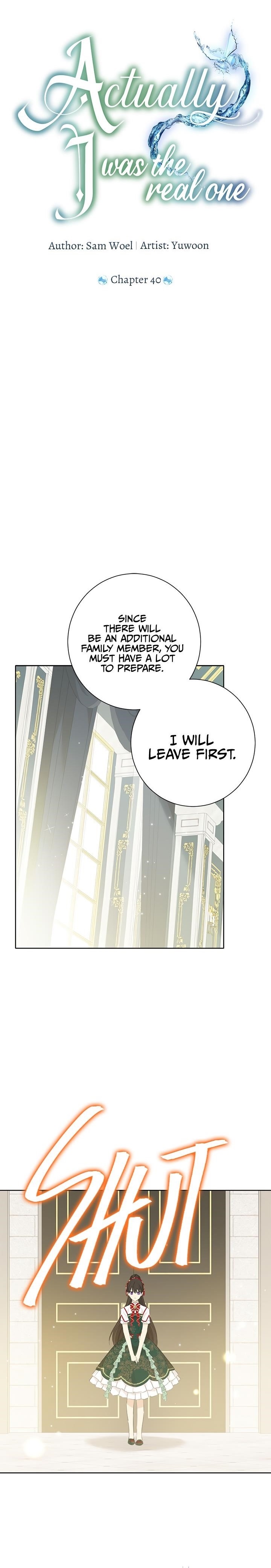 Actually, I Was the Real One - Chapter 40 Page 1