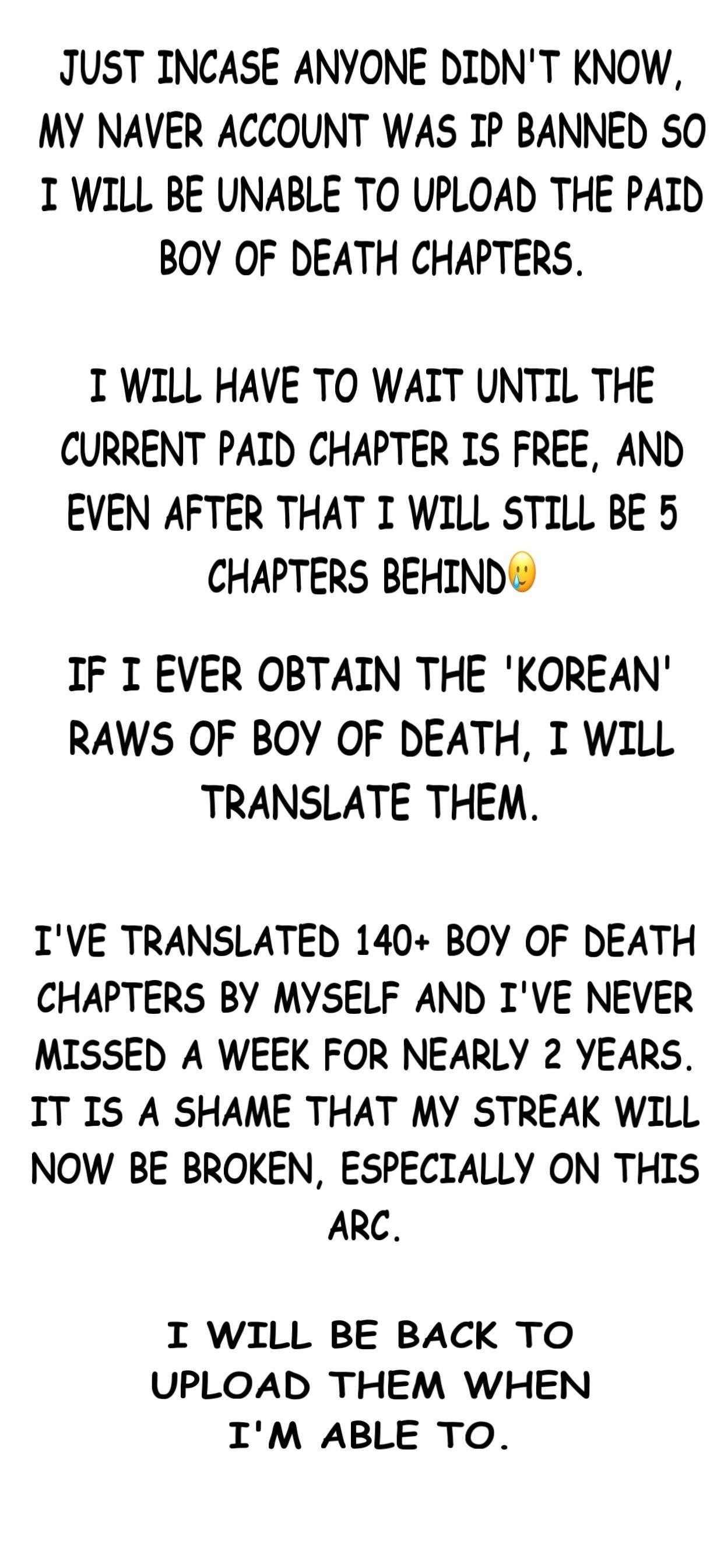The Boy Of Death - Chapter 292.5 Page 1