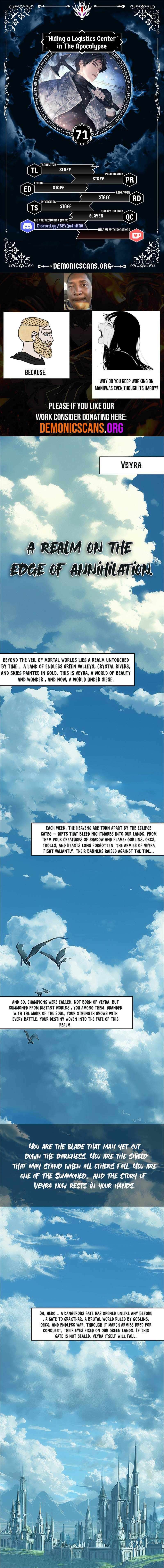 Hiding a Logistics Center in The Apocalypse - Chapter 71 Page 1