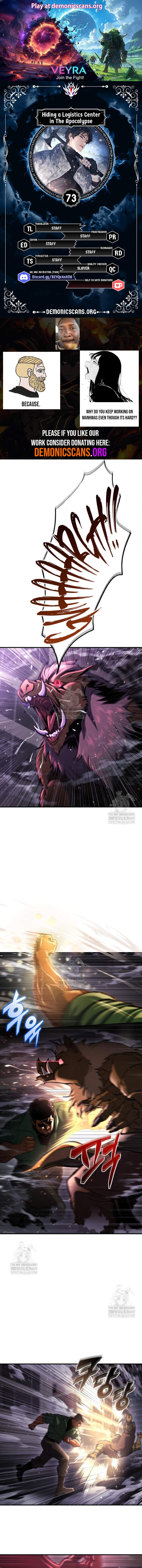 Hiding a Logistics Center in The Apocalypse - Chapter 73 Page 1