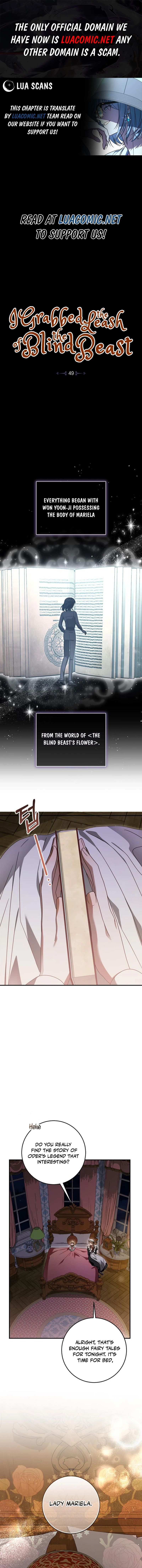 I Grabbed The Leash Of The Blind Beast - Chapter 49 Page 1