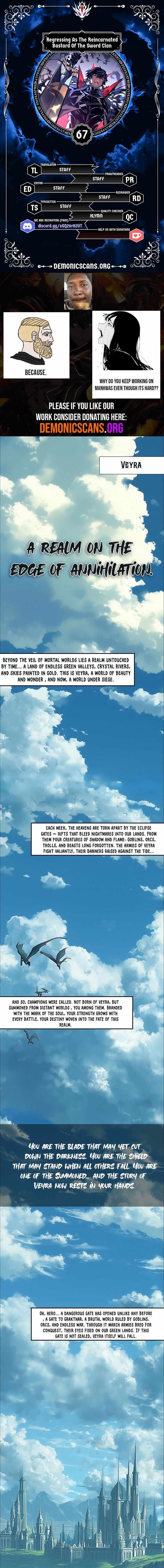 Regressing as the Reincarnated Bastard of the Sword Clan - Chapter 67 Page 1