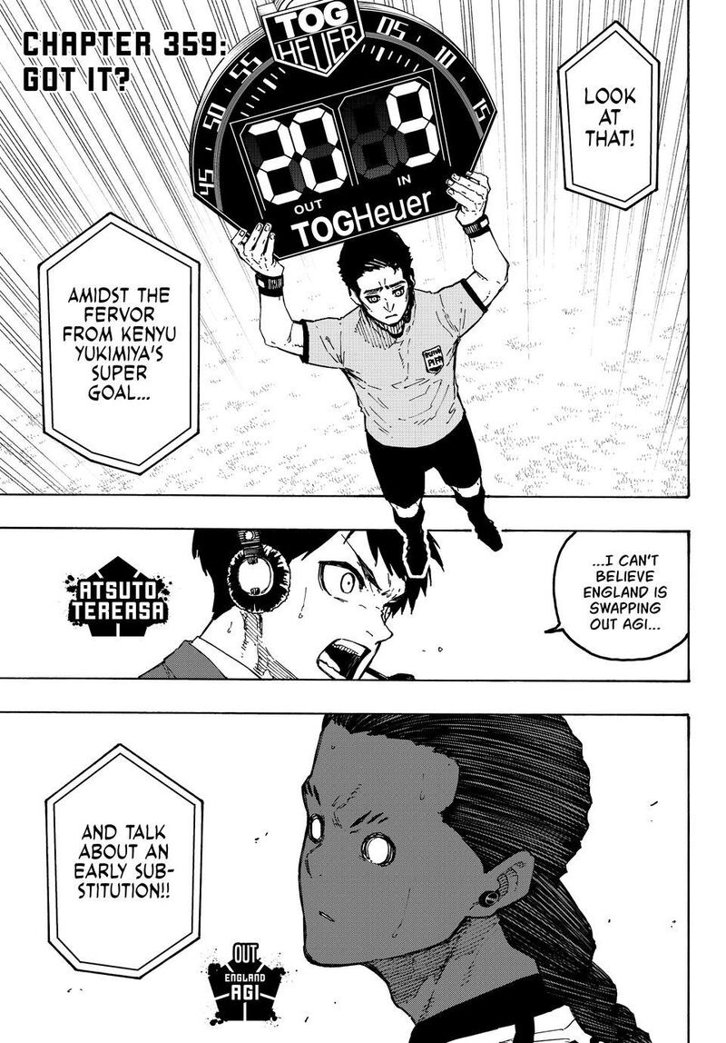 Blue Lock - Chapter 359 Page 1