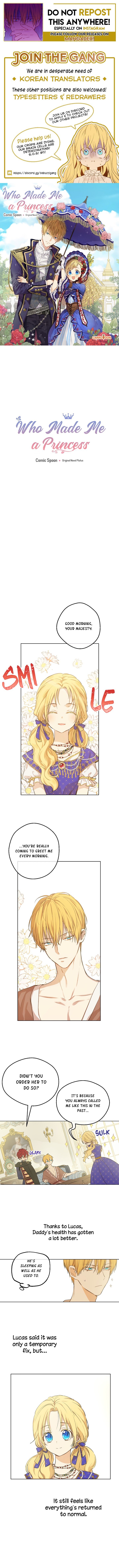 Who Made Me a Princess - Chapter 72 Page 1