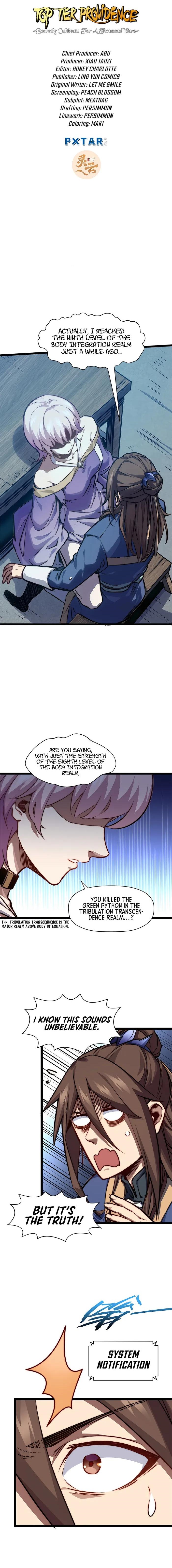 Top Tier Providence - Secretly Cultivate for a Thousand Years - Chapter 116 Page 1