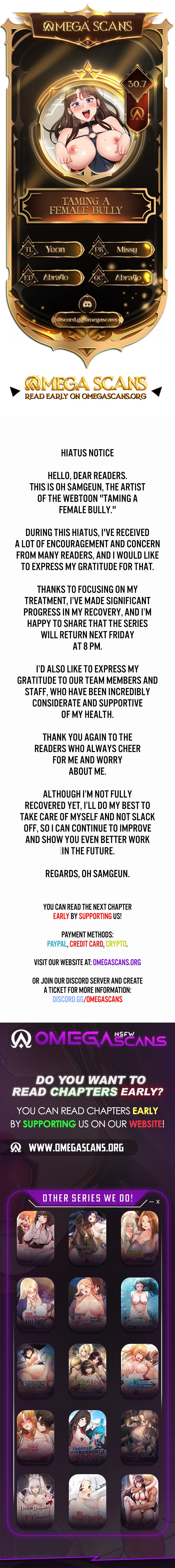 Taming A Female Bully - Chapter 30.7 Page 1